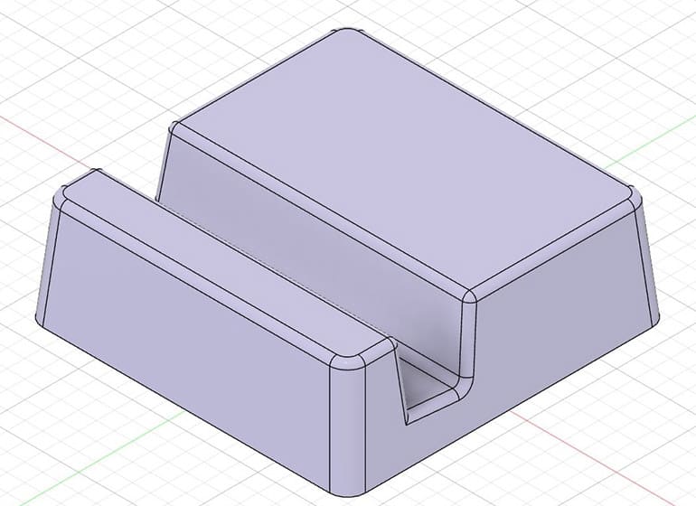 角Rの小さい製品の参考CAD図