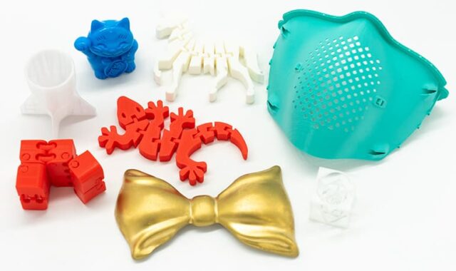 3Dプリンターでつくられた製品の数々